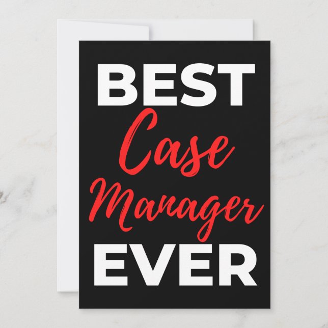 Best Fodral Manager någonsin Tack Kort (Framsida)