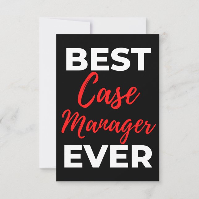Best Fodral Manager någonsin Tack Kort (Framsida)