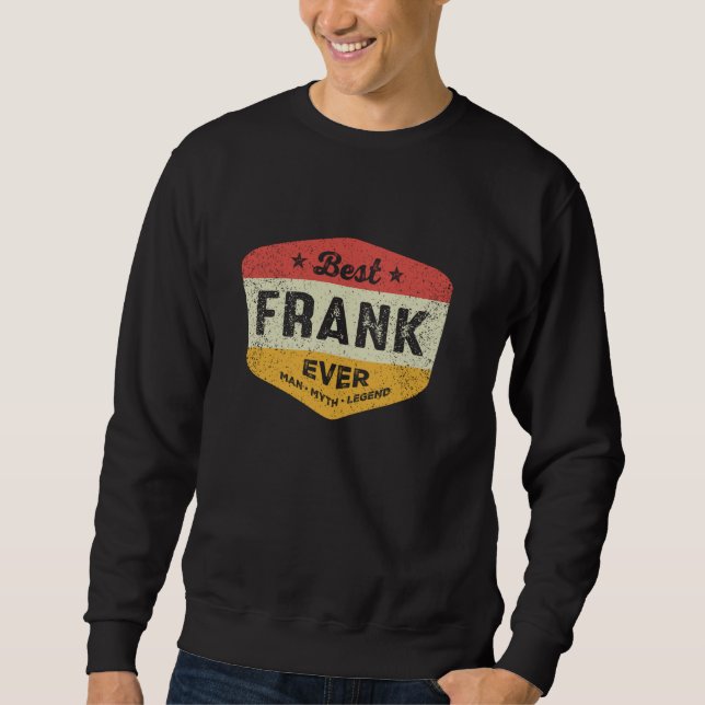 Best Frank Aldriny Namn Frank Lång Ärmad Tröja (Framsida)