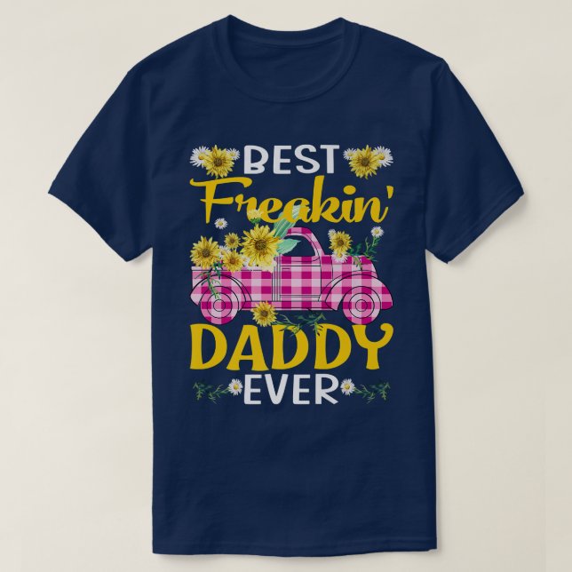 Best Freakin-pappa, solros Lastbil Premium T Shirt (Design framsida)