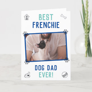 Best Frenchie Hund Pappa ever Fars dag Kort