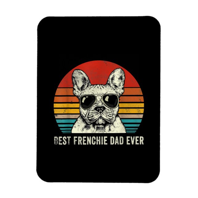 Best Frenchie Pappa All Funny Fransk Bulldog Gift Magnet (Vertikal)