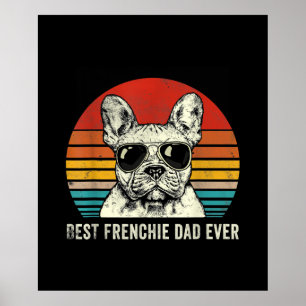 Best Frenchie Pappa All Funny Fransk Bulldog Gift Poster