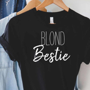 Best Friend Besties Blond Brunette Matching Gift T Shirt