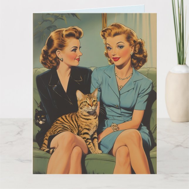 BEST FRIEND BFF BIRTHDAY RETRO GREETING CARD KORT (Framsida)
