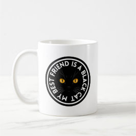 Best Friend Black Cat Kaffemugg