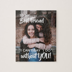 Best Friend Bridesmaid Frieri anpassa Pussel