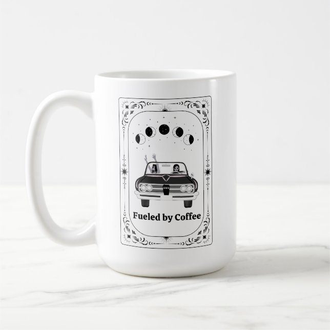 Best Friend Coffee Älskare: Astrology Zodiac Yoga Kaffemugg (Vänster)