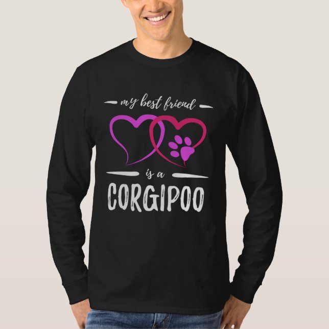 Best Friend Corgipoo Dog  Dog Mom  Idea T Shirt (Framsida)