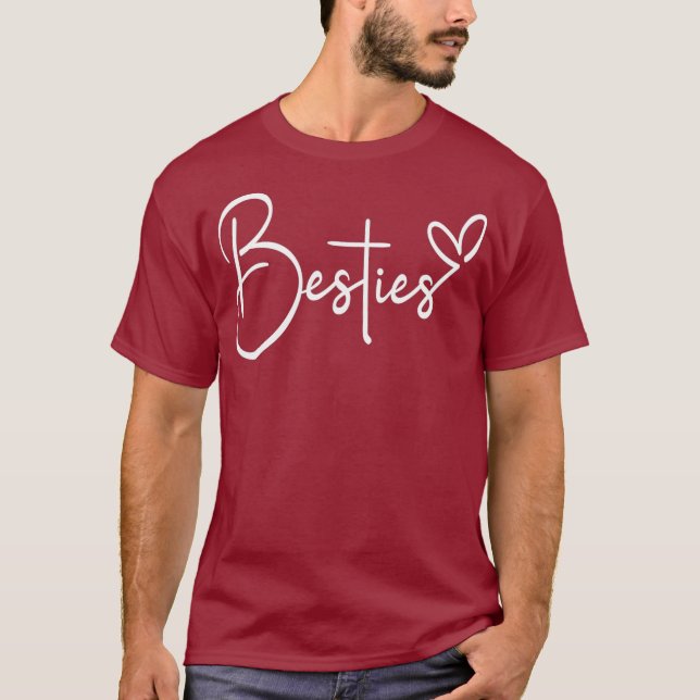 Best Friend Cute Besties T Shirt (Framsida)