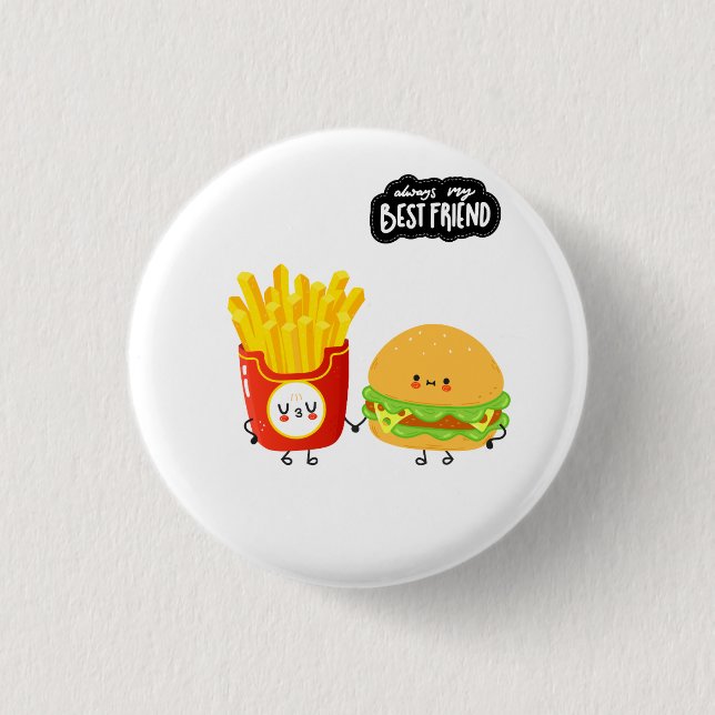 Best Friend Cute Food Knapp (Framsida)