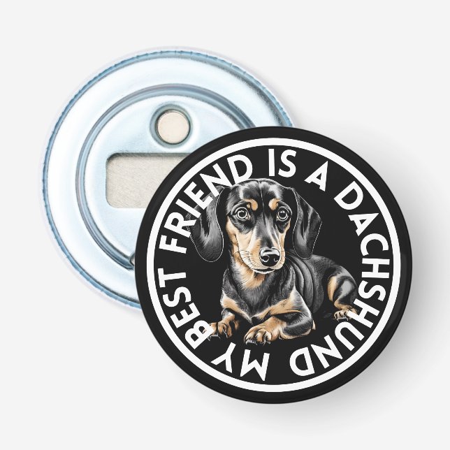 Best Friend Dachshund Flasköppnare (Framsidan)