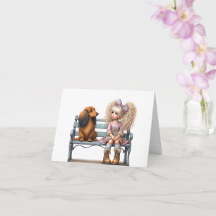 Best Friend Dachshund Kort