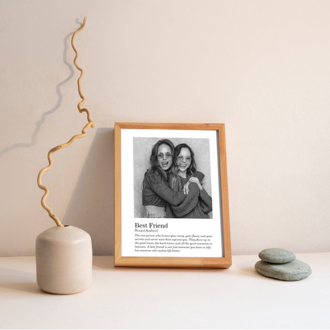 Best Friend dictionary Definition wedding gift Poster (Skapare uppladdad)