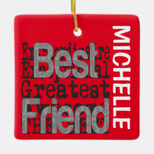 Best Friend Extraordinaire-ANPASSNINGSBAR Julgransprydnad Keramik