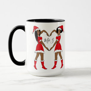 Best Friend Gift Afro Amerikanska flickor Mugg