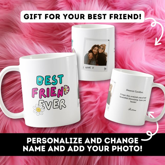 Best Friend Gift för Bestie Photo Mugg (Skapare uppladdad)