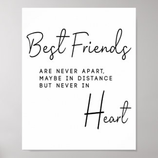 Best Friend Gift-idé för vänner Poster
