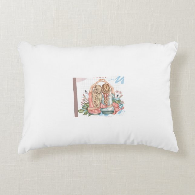 Best friend gift pillow prydnadskudde (Framsidan)