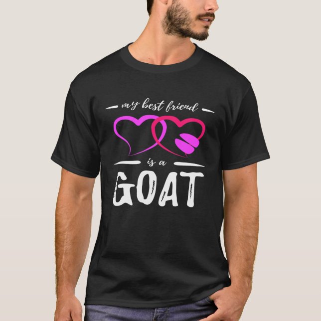 Best Friend Goa Funny Goat Älskare Idea T Shirt (Framsida)