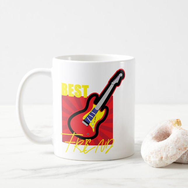 Best Friend Guitar Kaffemugg (Med munk)