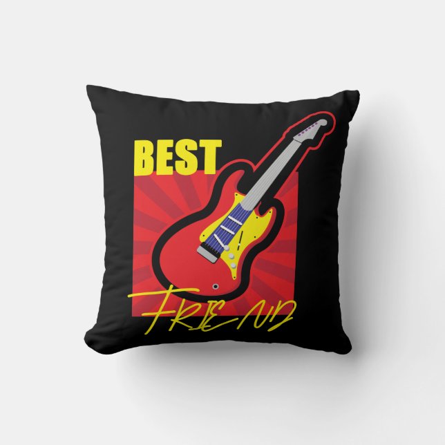 Best Friend Guitar Kudde (Framsida)
