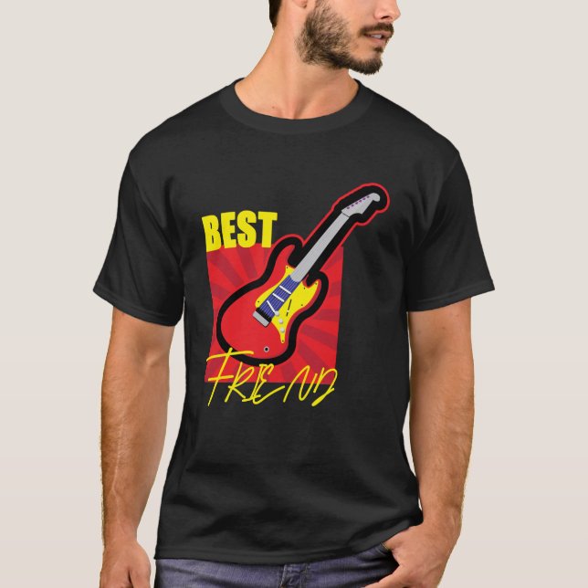 Best Friend Guitar T Shirt (Framsida)