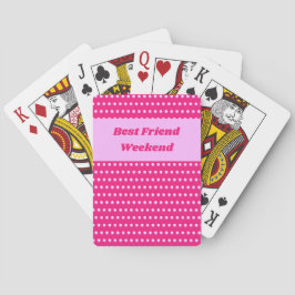 Best Friend Helg Rosa Polka Dot Girls Resa Casinokort
