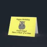Best Friend Hooty Uggla Birthday Kort<br><div class="desc">Kort,  fullt anpassade,  för bästa vän. Lägg till namn,  meddelande. Val av text typsnitt och färg i bakgrunden. Cute och roligt uggla.</div>