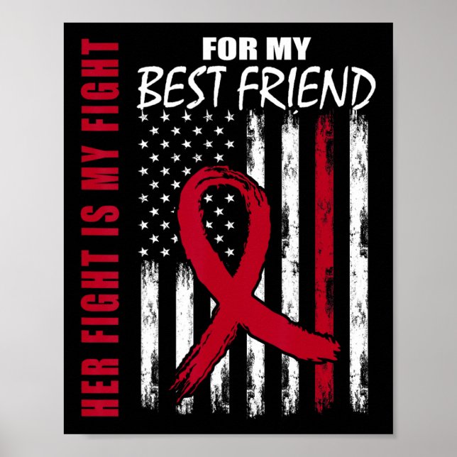 Best Friend Multiple Myeloma Awareness American Fl Poster (Framsidan)