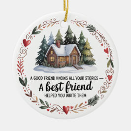 Best Friend Photo Christmas Tree Ornament