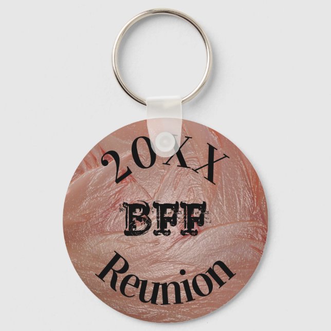 Best Friend Reunion Girly Pastel Rosa Girl-händels Nyckelring (Framsida)