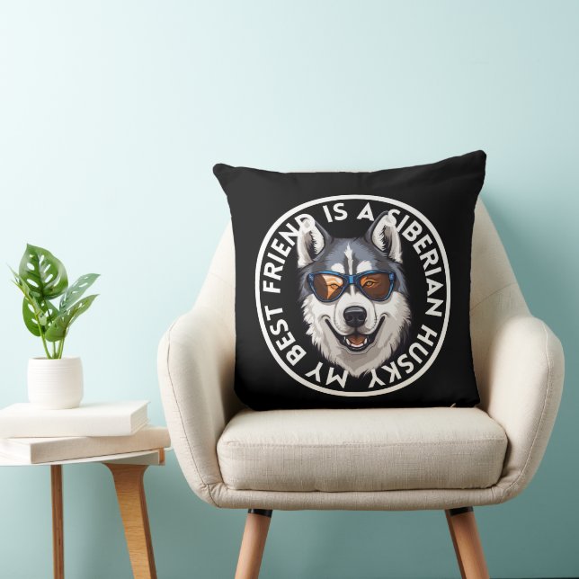 Best Friend Siberian husky Kudde (Stol)