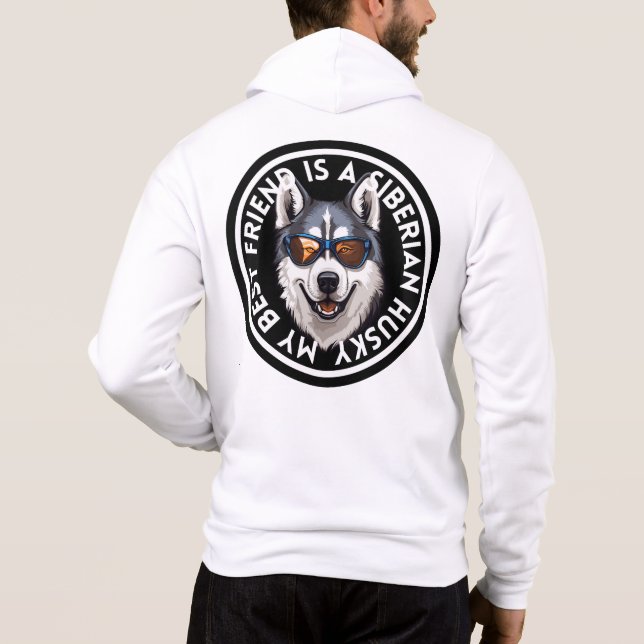 Best Friend Siberian husky T Shirt (Baksida)
