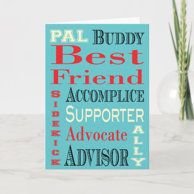 Best Friend Tunnelbanan Art Kort (Framsida)