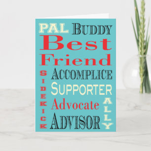 Best Friend Tunnelbanan Art Kort