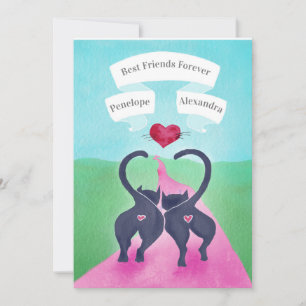 Best Friend Valentine Funny Cat Butt  Julkort