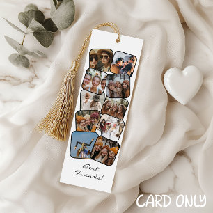 Best Friends 10 Photo Collage Bookmark Rack Car Reklamkort