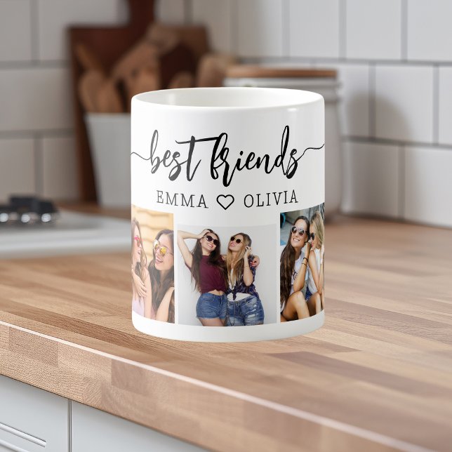 Best Friends 3 Photo Collage Keepsak Kaffemugg (Skapare uppladdad)