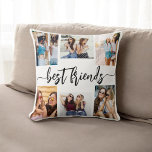 Best Friends 6 Photo Collage Keepsak Kudde<br><div class="desc">Fira vänskap med Best Friends 6 Photo Collage Keepsak Dekorativ kudde. Den här personligen har ett vackert ordnat kollage med sex omhuldade foton, som fångar oförglömliga stunder med dina bästa vänner. Den är gjord av högkvalitativa material och tillför en snyggt och känslosam beröring till vilket utrymme som helst, perfekt för...</div>