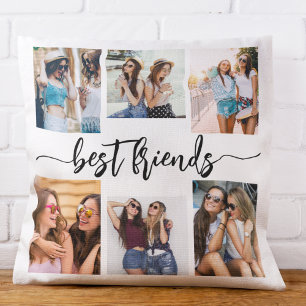 Best Friends 6 Photo Collage Keepsak Kudde