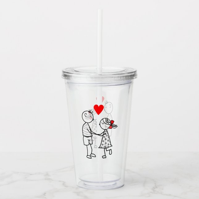 Best Friends Acrylic Tumbler Take Away Mugg (Framsida)