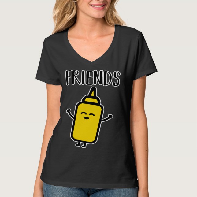 Best Friends  Best Friends Mayo Mustard Partner Lo T Shirt (Framsida)