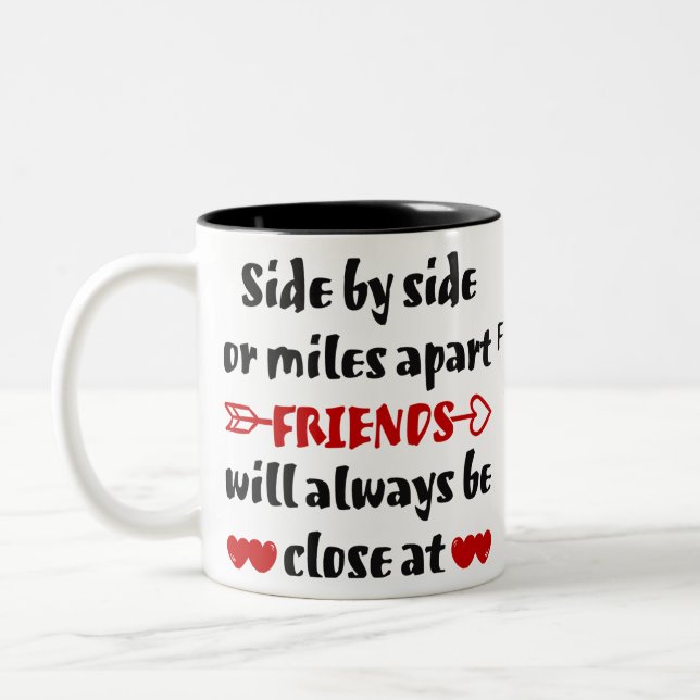 Best Friends Coffee Mugg | Personlig Vänner Mugg (Vänster)