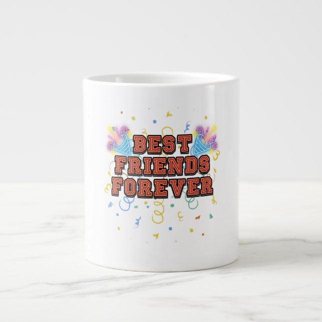 best friends forever,best friend day, funny, party jumbo mugg (Framsidan)