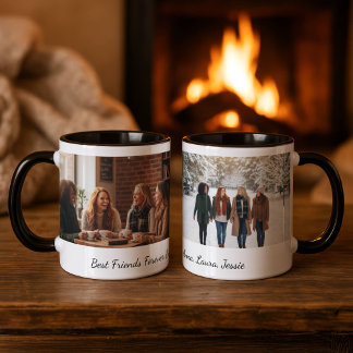 Best Friends Forever Custom Photo Personalized Cof Mugg