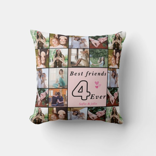 Best Friends Forever Custom Pillow – Cozy Gift Kudde (Framsida)