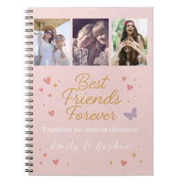 Best Friends Forever –Custom Spiral Photo Notebook Anteckningsbok
