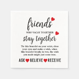 Best Friends Forever Friendship Day Pappersservett