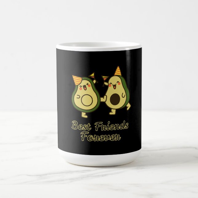 BEST FRIENDS FOREVER, FUNNY AVOCADO, FRIENDS DAY KAFFEMUGG (Center)